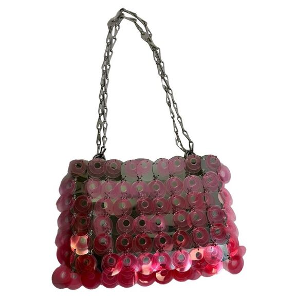 Paco Rabanne Handbags - Paco Rabanne x H&M Disc-Embellished Shoulder Bag in Silver Metal
